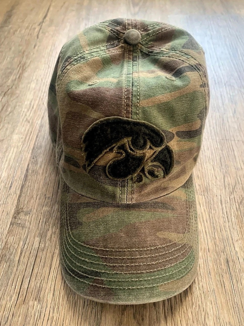 Iowa Hawkeyes ‘47 Brand Hat Cap Strap Back Mens One Size Military Camo NCAA